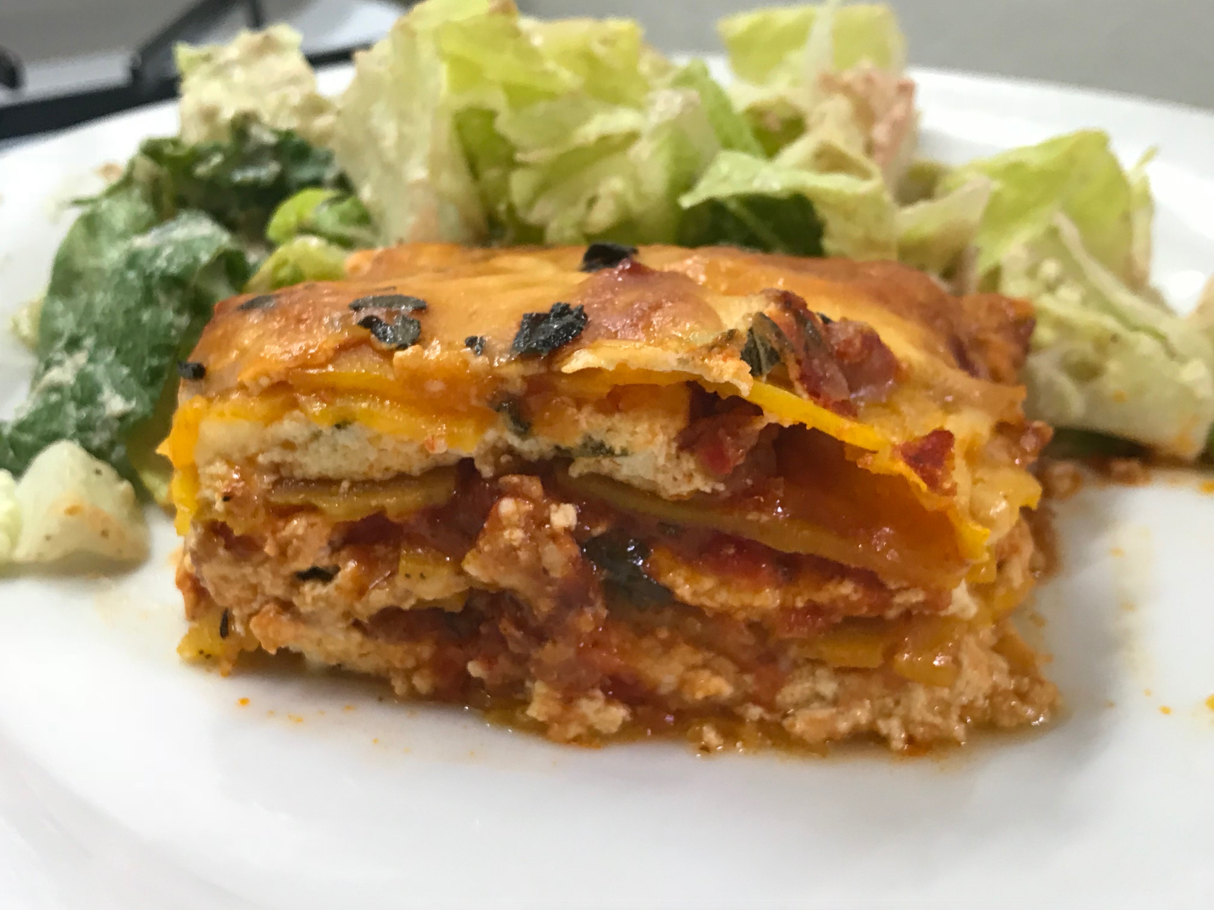 Butternut Squash Lasagna {Keto, Low Carb, Gluten Free}